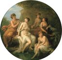iana and her nymphs bathing by Angelica Kauffmann
